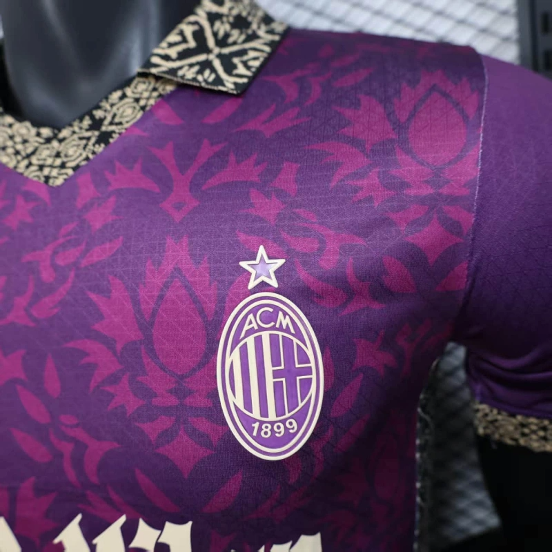 Camisa AC Milan - Versão Jogador - 25/26 - Edição Especial roxo