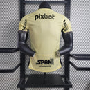Camisa Corinthians Bege 23/24 Home 3 + Patrocínios Versão Jogador