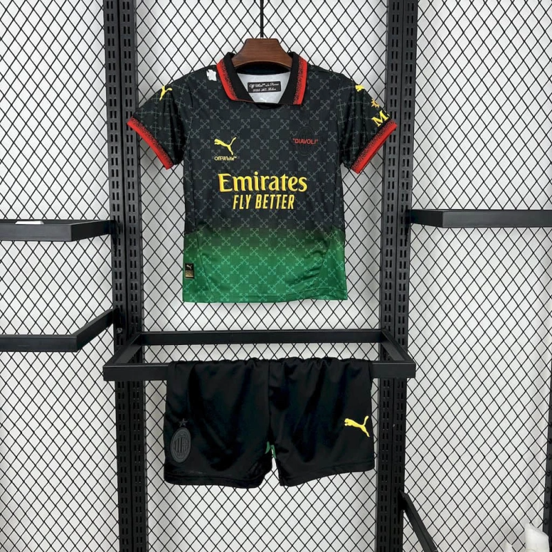 Conjunto 25/26 Infantil AC Milan Comemorativa