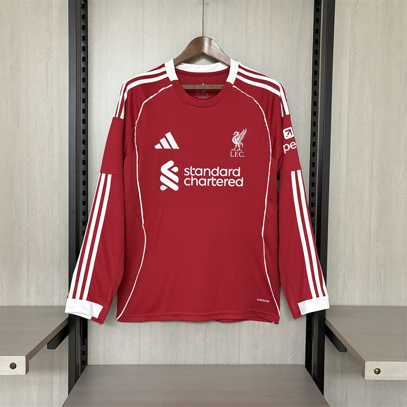 Camisa 25/26 Liverpool Home Manga longa