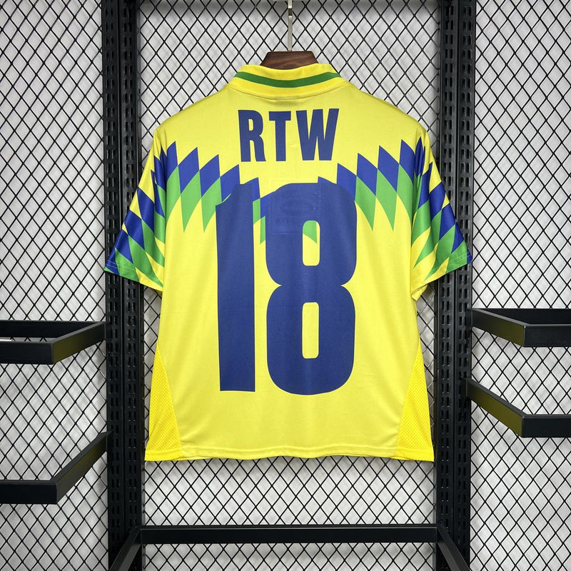 Camisa 1995 Retro Brasil Amarela Corteiz