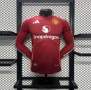 Camisa Manchester United Versão Jogador Manga Longa - 24/25 Home 1