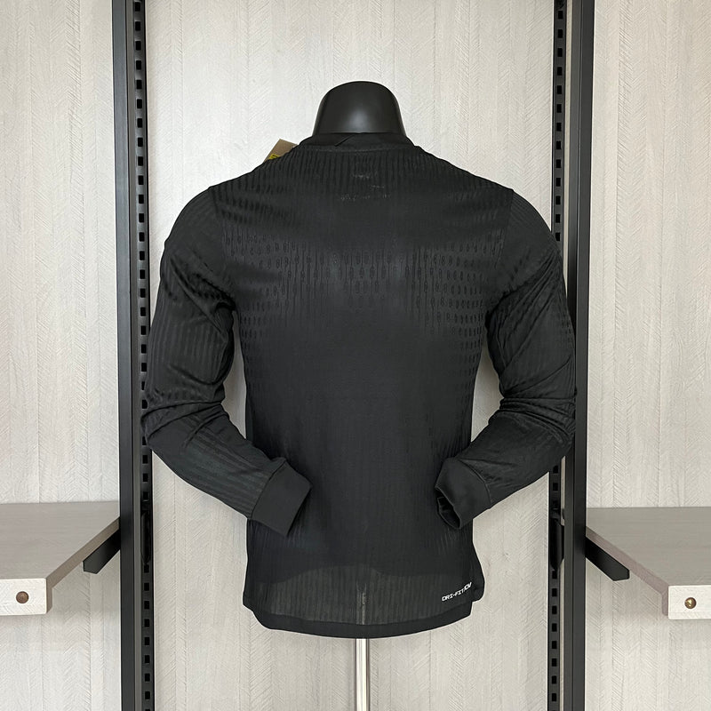 Camisa Corinthians All Black 24/25 Home 2 - Versão Jogador de Manga Longa