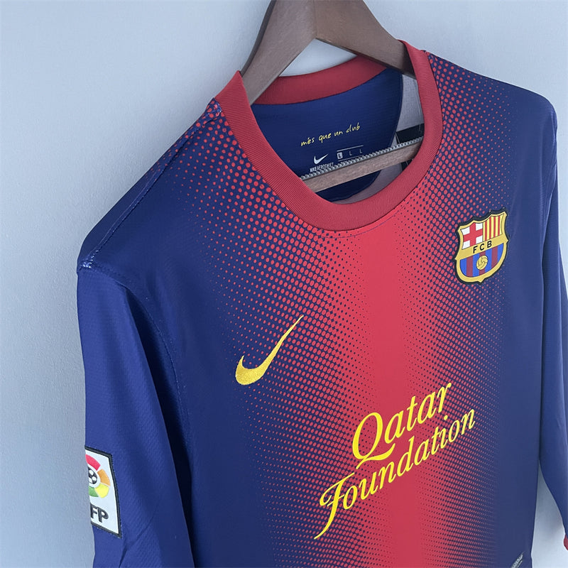Camisa Barcelona RETRÔ 12/13 Manga Longa