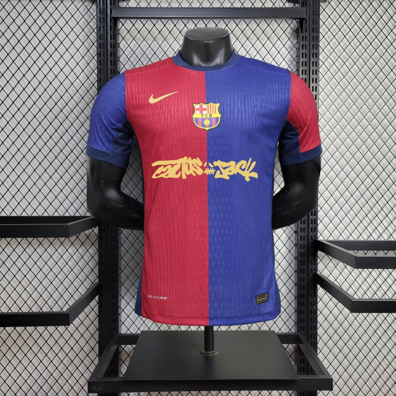 Camisa Barcelona x Travis Scott 24/25 Casa 1 - Versão Jogador