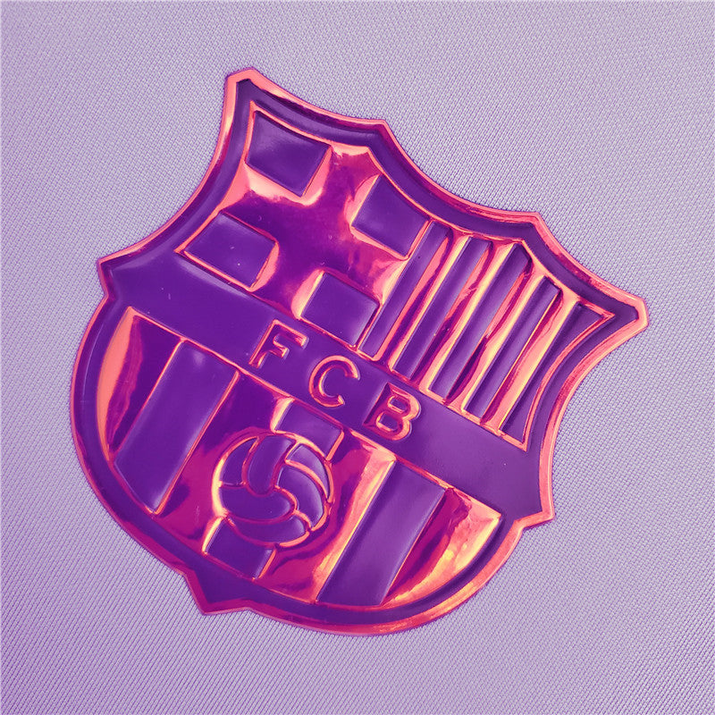Camisa Barcelona Roxo 21/22 Holográfico Home 3