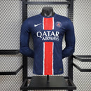 Camisa PSG 24/25 Versão Jogador - Home 1 de Manga Longa