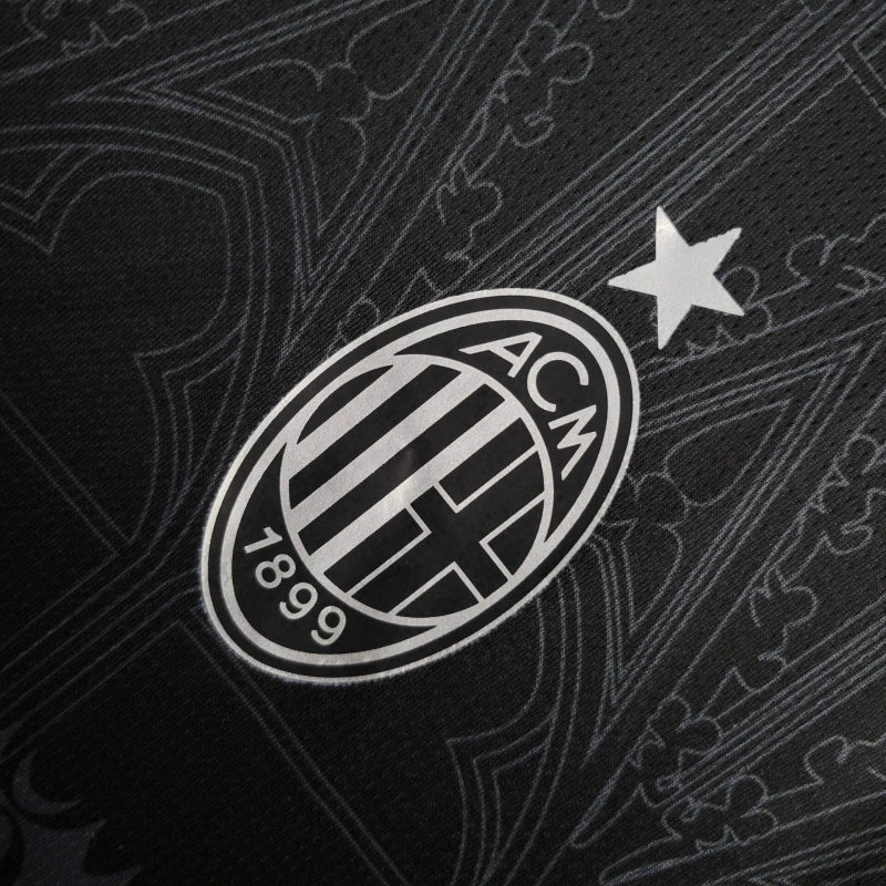 Camisa AC Milan - 24/25 Versão Casual Edição Especial Black