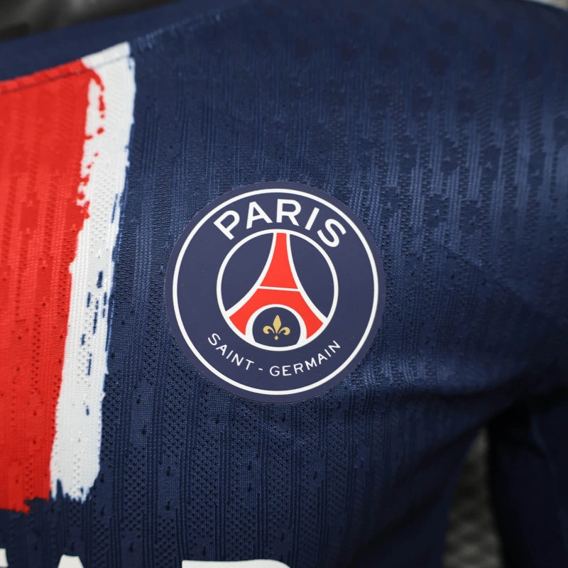 Camisa PSG 24/25 Versão Jogador - Home 1 de Manga Longa