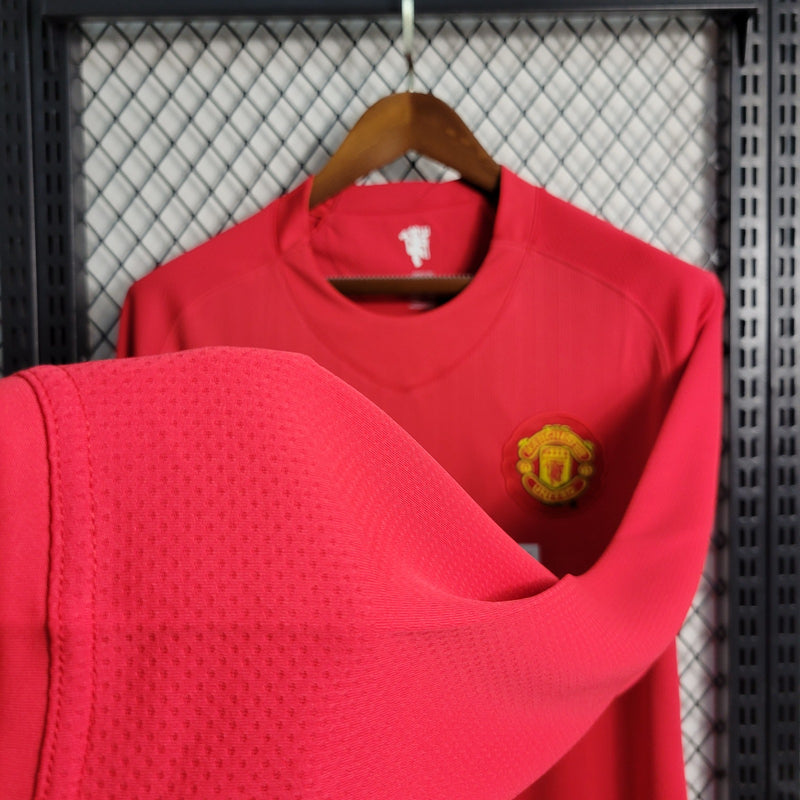 Camisa Manchester United 07/08 Retro Jogador Manga Longa