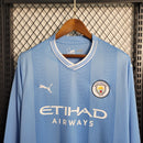 Camisa Manchester City - 23/24 Home 1 - Manga Longa