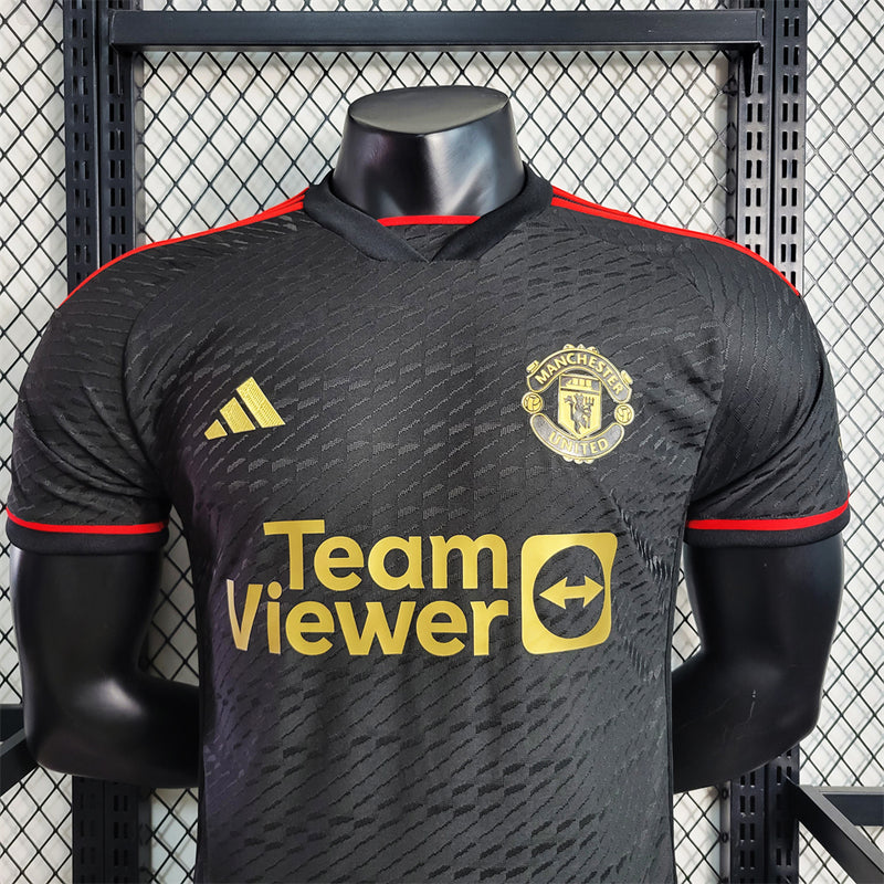 Camisa Manchester United Versão Jogador - 23/24 Edição Especial Black