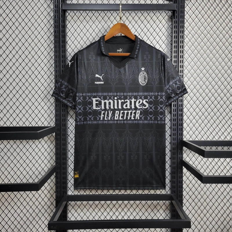 Camisa AC Milan - 24/25 Versão Casual Edição Especial Black