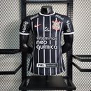 Camisa Corinthians 24/25 Preto Todos Patrocínios - Versão Jogador