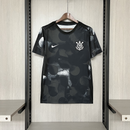 Camisa Corinthians Preta 25/26 Pré Jogo