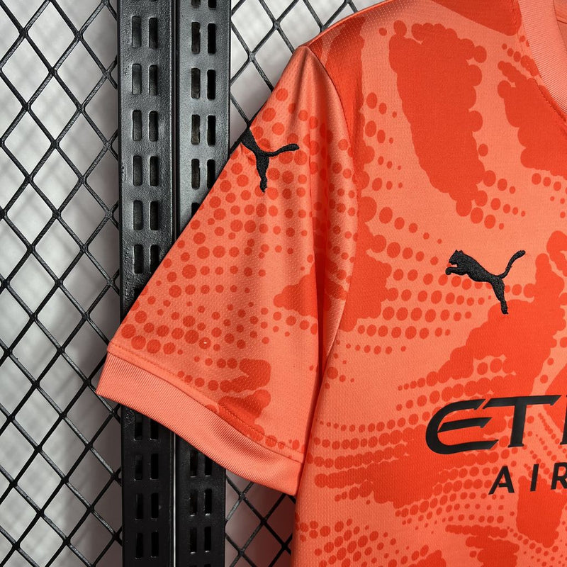 Camisa Manchester City - 24/25 Home 4 Laranja