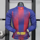 Camisa Barcelona 25/26 Casa 1 - Versão Jogador de Manga Longa