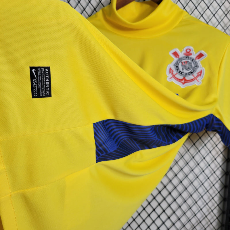 Camisa Corinthians Amarelo RETRÔ 14/15 Goleiro