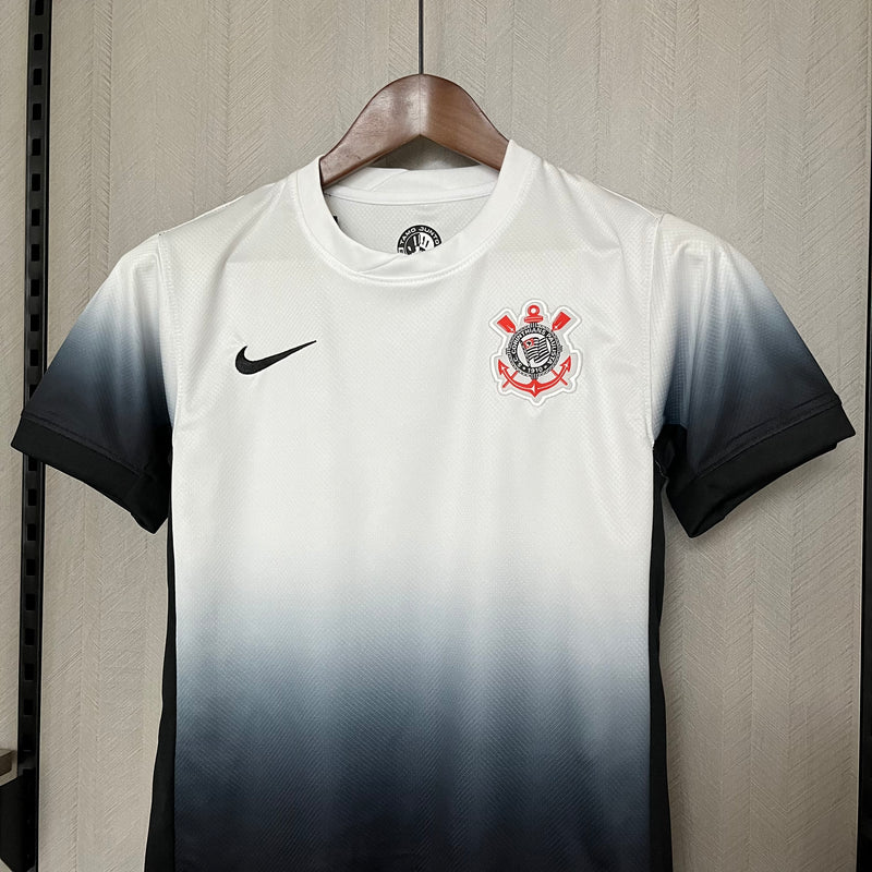 Conjunto Infantil Corinthians Degradê 24/25 - Home 1