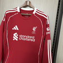 Camisa 25/26 Liverpool Home Manga longa