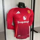 Camisa Manchester United Versão Jogador de Manga Longa - 24/25 Home 1