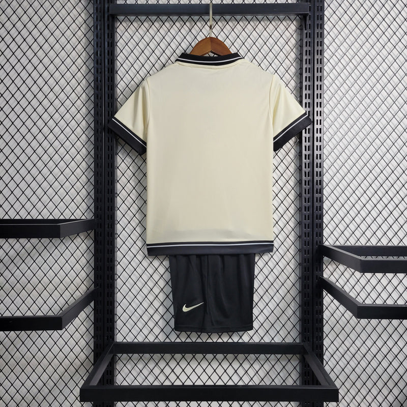 Conjunto Infantil Corinthians Bege 23/24 - Home 4