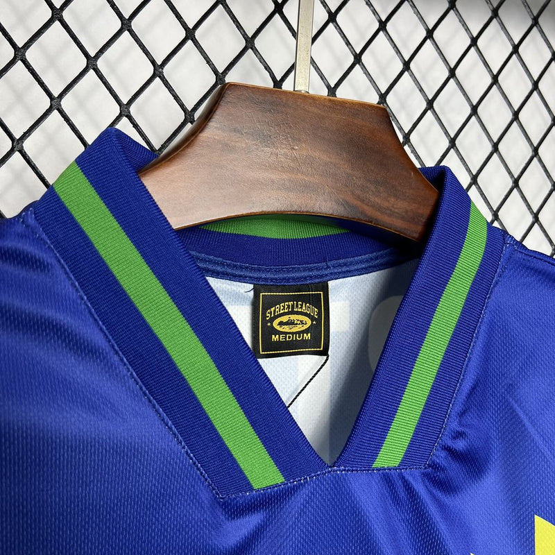 Camisa 1995 Retro Brasil Azul Corteiz