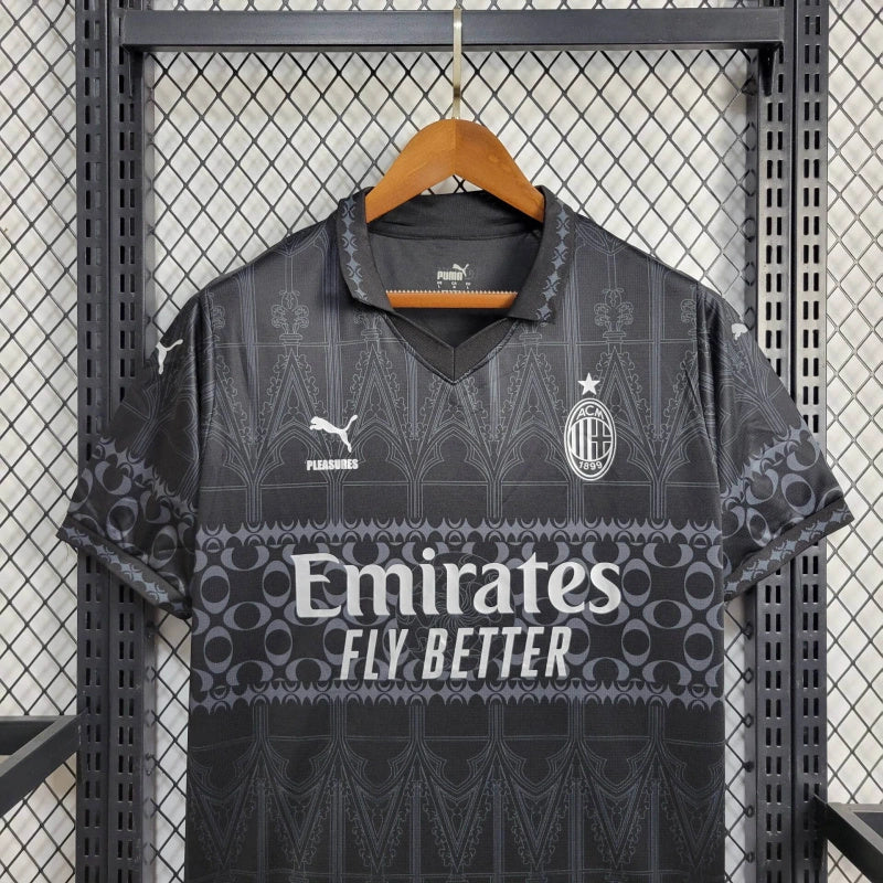 Camisa AC Milan - 24/25 Versão Casual Edição Especial Black