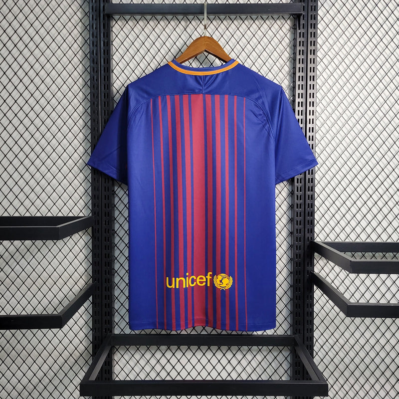 Camisa Retro 17/18 Barcelona Home