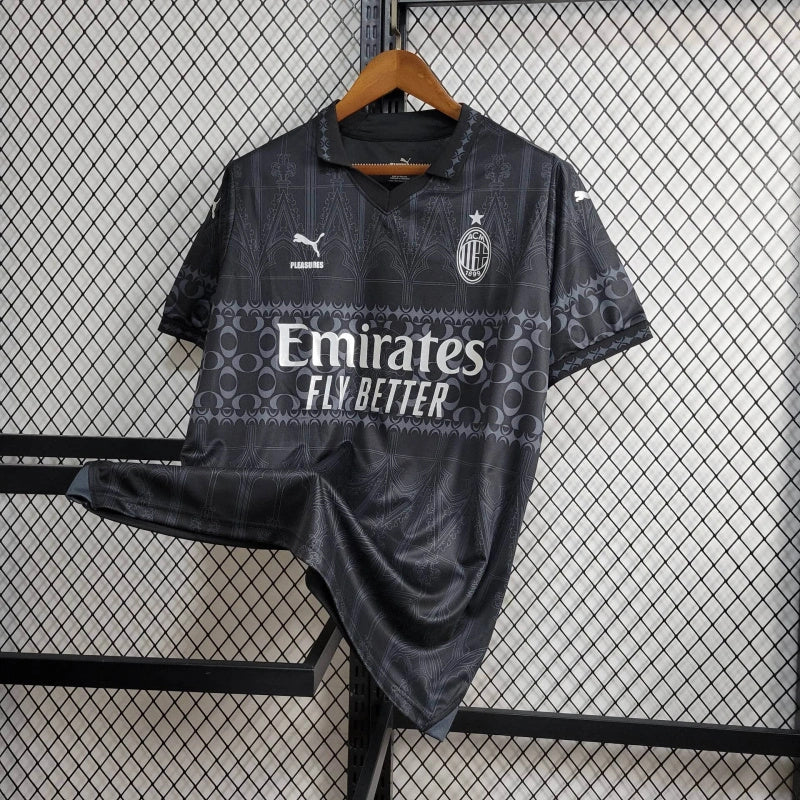 Camisa AC Milan - 24/25 Versão Casual Edição Especial Black