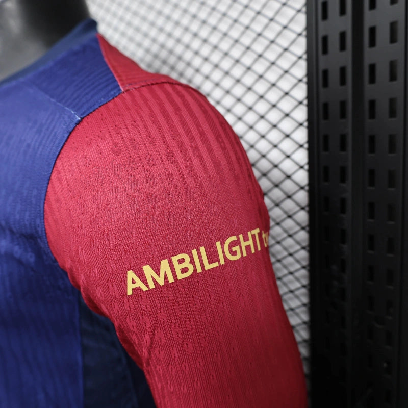 Camisa Barcelona 25/26 Home 1 - Versão Jogador de Manga Longa