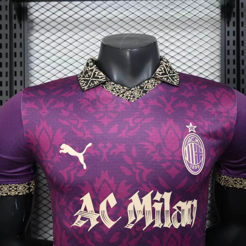 Camisa AC Milan - Versão Jogador - 25/26 - Edição Especial roxo