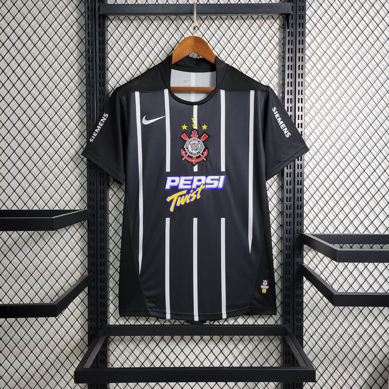 Camisa Corinthians Preta RETRÔ 2004 x Pepsi Twist