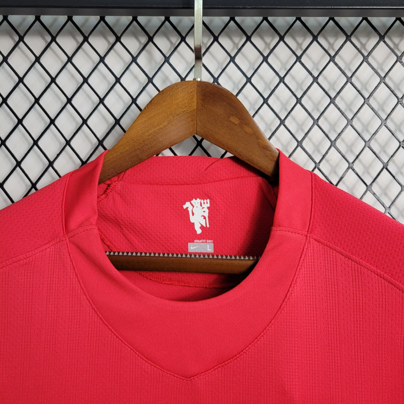 Camisa Manchester United 07/08 Retro Jogador Manga Longa