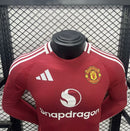 Camisa Manchester United Versão Jogador Manga Longa - 24/25 Home 1