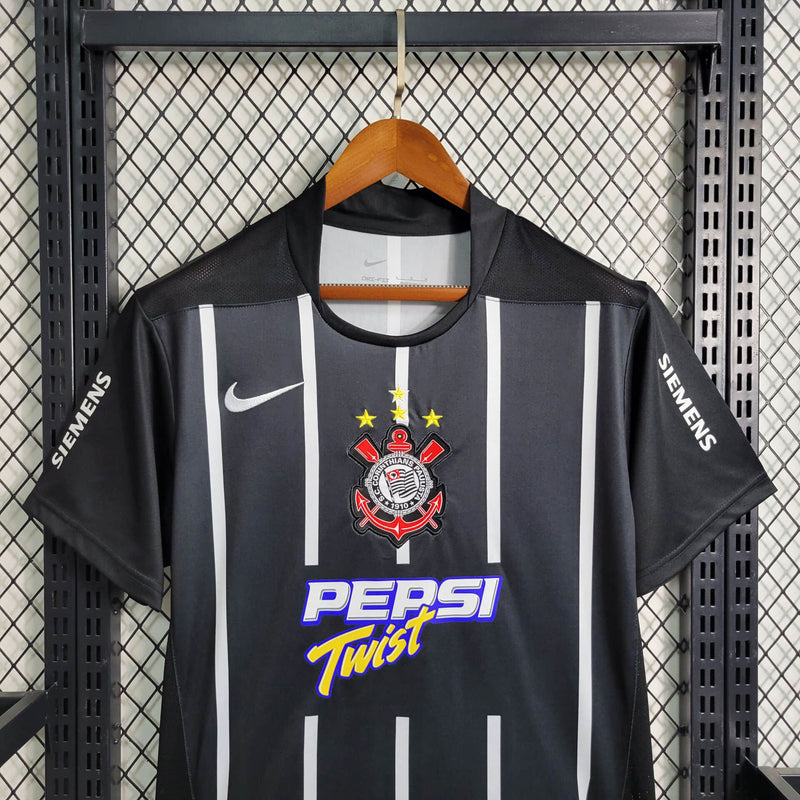 Camisa Corinthians Preta RETRÔ 2004 x Pepsi Twist