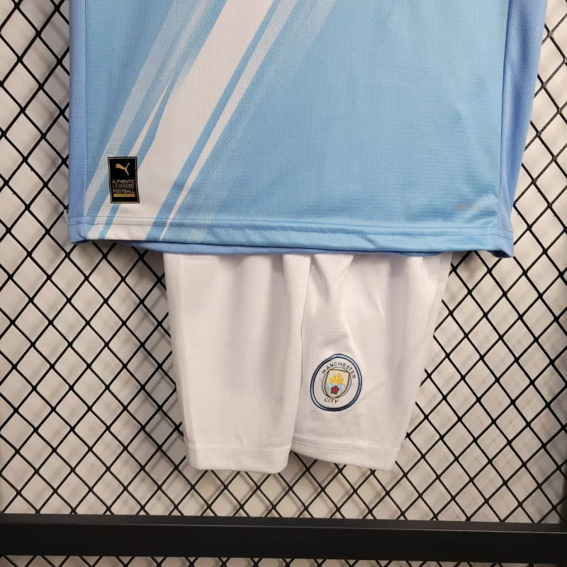Conjunto Infantil Manchester City I - 25/26 Azul