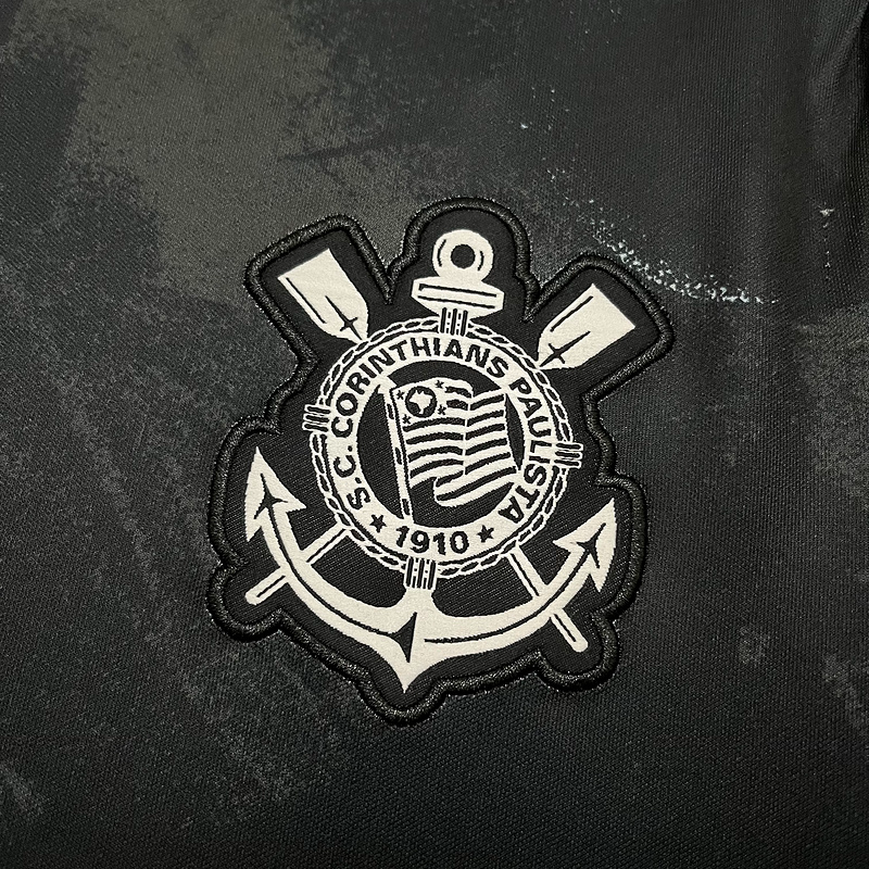 Camisa Corinthians Preta 25/26 Pré Jogo