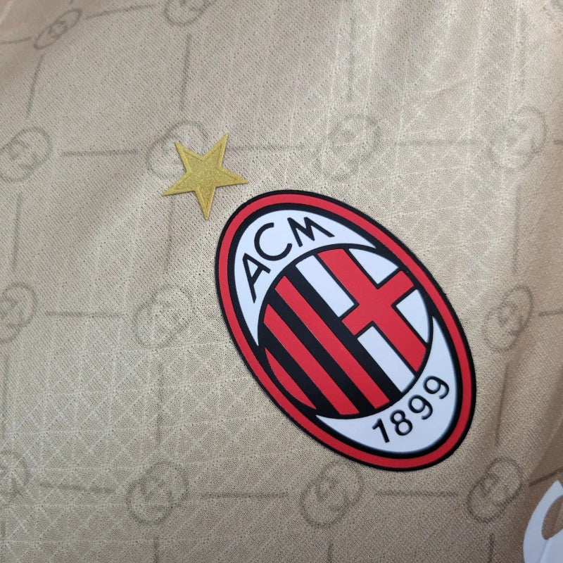 Camisa AC Milan - Versão Jogador - 24/25 - Edição Especial x Gucci