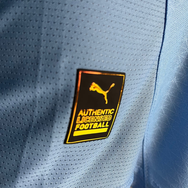Camisa Manchester City - Versão Jogador 24/25 Home 1 - Manga Longa