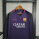 Camisa Barcelona RETRÔ 16/17 Home 2 Manga Longa