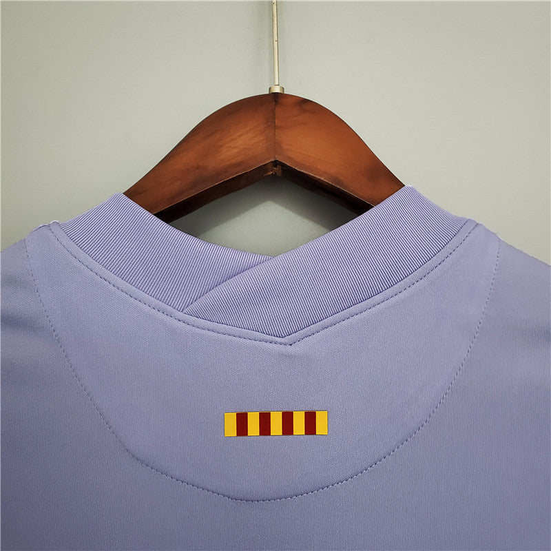 Camisa Barcelona Roxo 21/22 Holográfico Home 3