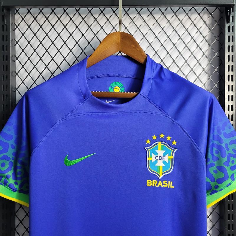 Camisa 22/23 Brasil Torcedor Copa do Mundo Azul