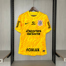 Camisa Corinthians Amarelo 24/25 Goleiro + Patrocínios