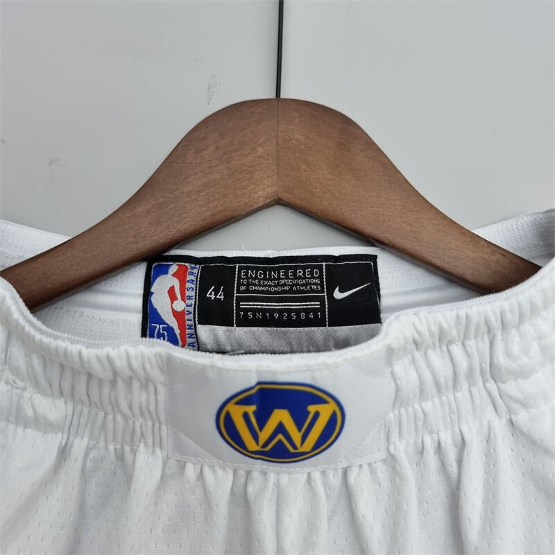 Shorts 75th Anniversary Golden State Warriors Shorts White NBA