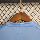 Conjunto Infantil Manchester City I - 2023/24 Azul