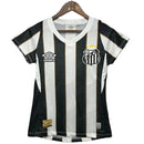 Camisa Santos Away 2024 Umbro Branca e Preta Feminina