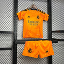Conjunto Infantil Real madrid 24/25 Laranja